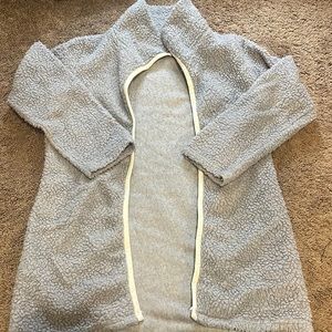 Gray teddy sweater